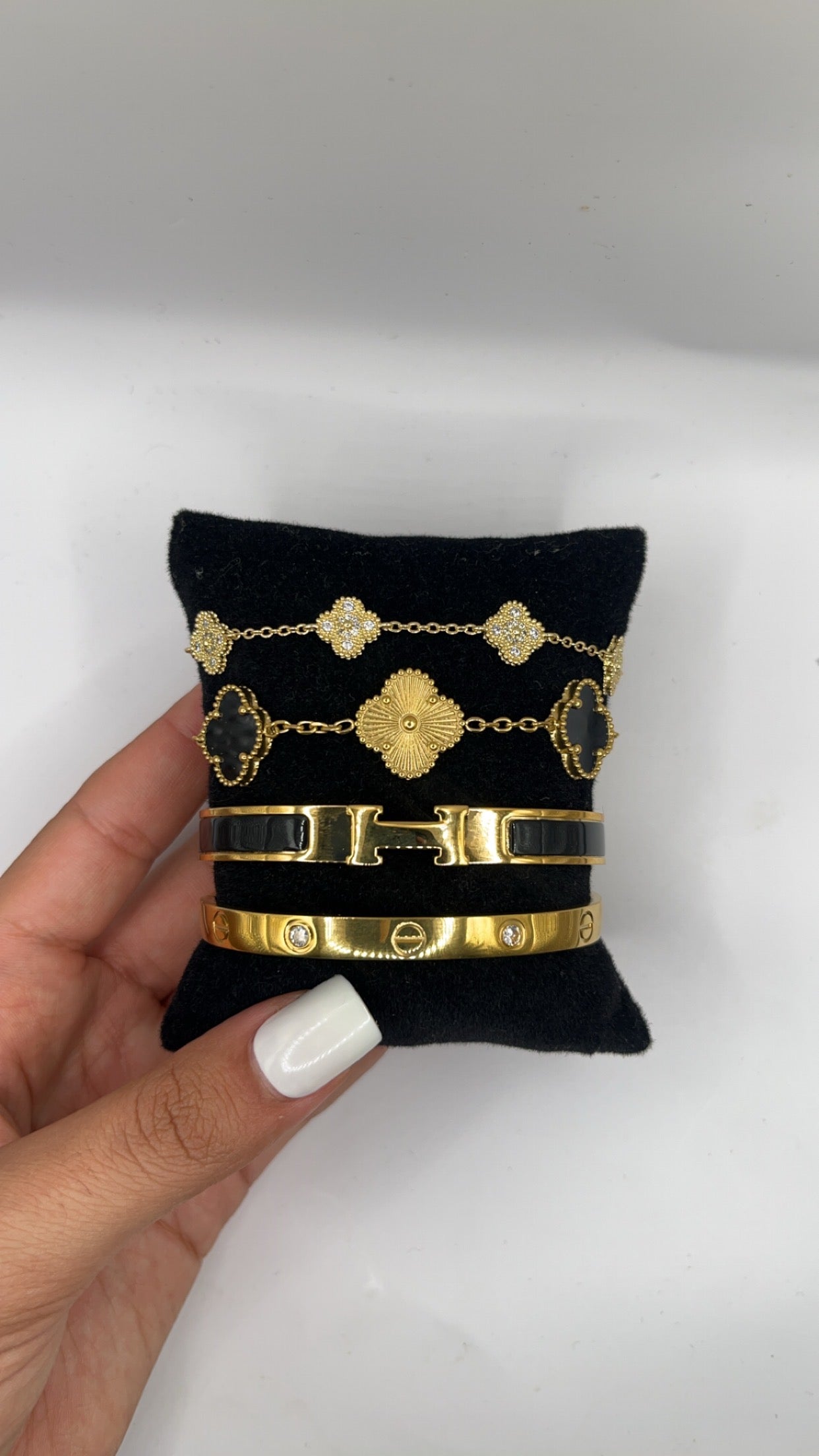 YSL BRACELET SET DELUXE | GOLD