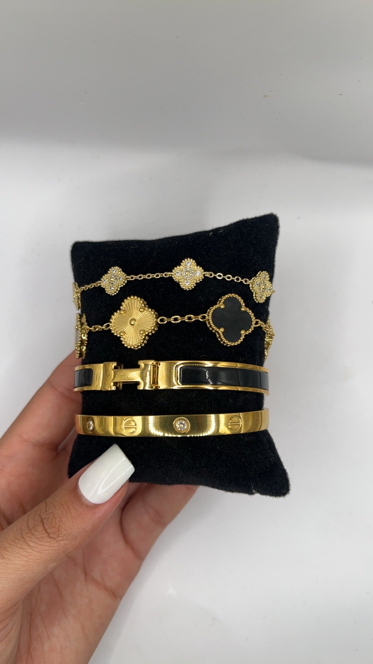 YSL BRACELET SET DELUXE | GOLD