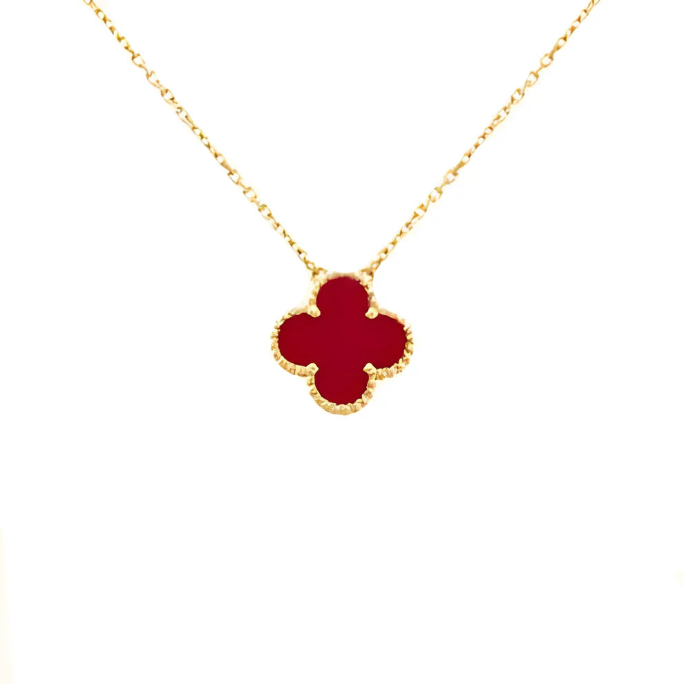 CLOVER NECKLACE | BLACK