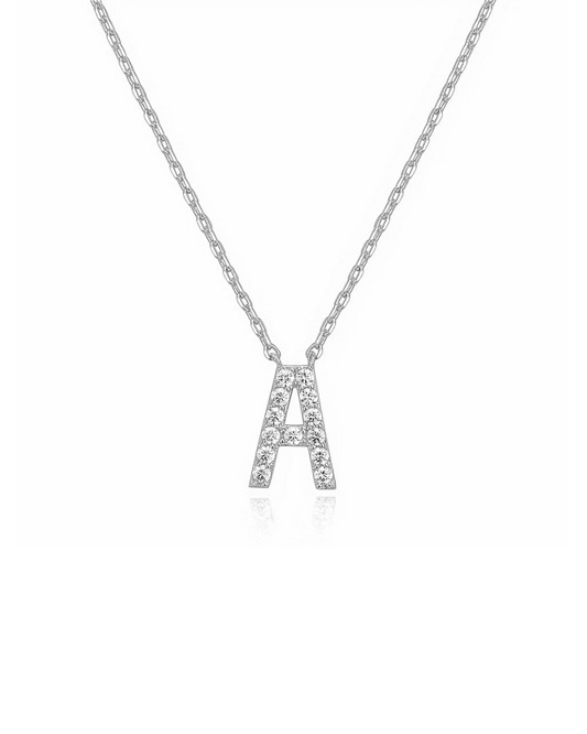 LETTER NECKLACE | SILVER
