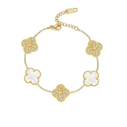 CLOVER BRACELET | WHITE