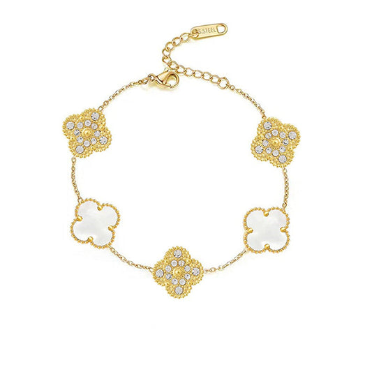 CLOVER BRACELET | WHITE