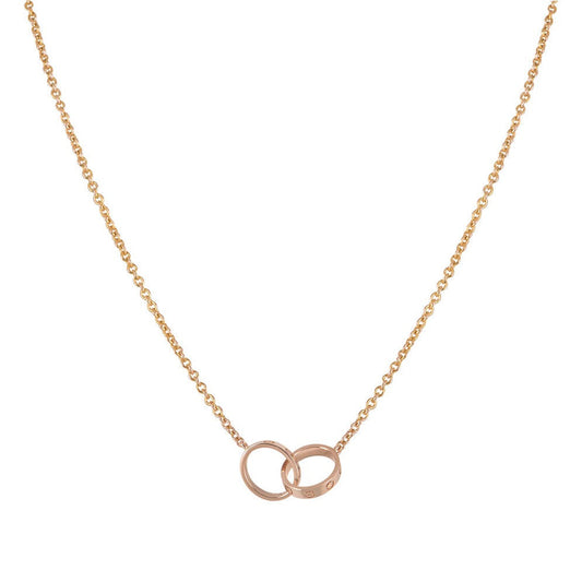LOVE NECKLACE DOUBLE | ROSE GOLD